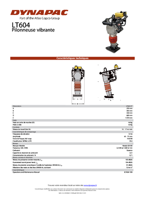 Stampfer, Benzin und Diesel Dynapac LT 604-9