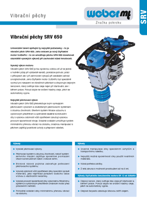 Stampfer, Benzin und Diesel weber mt SRV 650