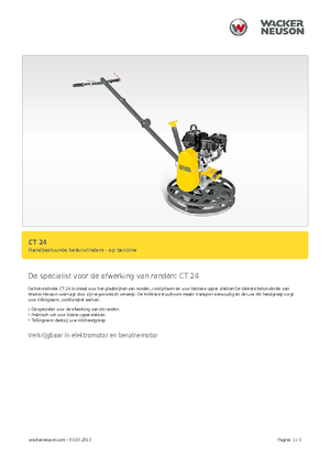Rotationsglätter, handgeführt Wacker Neuson CT 24-4 A