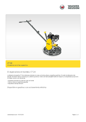 Rotationsglätter, handgeführt Wacker Neuson CT 24-4 A
