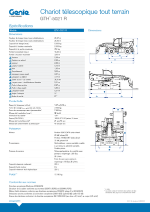Teleskopen mit Oberwagen Genie GTH 5021 R