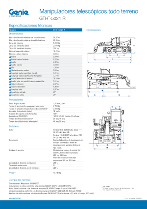 Teleskopen mit Oberwagen Genie GTH 5021 R