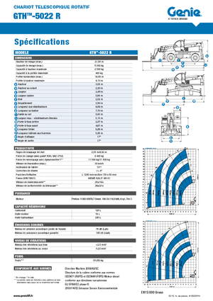 Teleskopen mit Oberwagen Genie GTH 5022 R