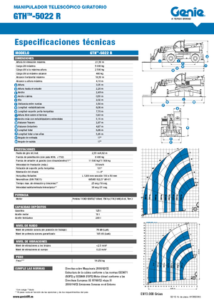 Teleskopen mit Oberwagen Genie GTH 5022 R