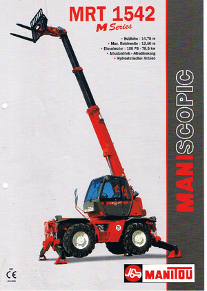 Teleskopen mit Oberwagen Manitou MRT 1542
