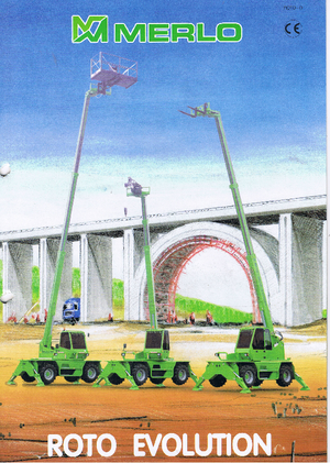 Teleskopen mit Oberwagen Merlo Roto 50.10 EV