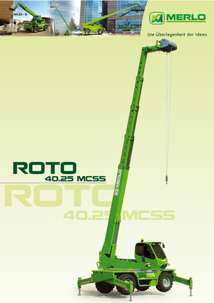 Teleskopen mit Oberwagen Merlo Roto 40.25 MCSS