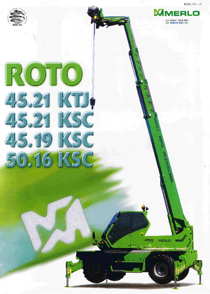 Teleskopen mit Oberwagen Merlo Roto 45.21 KSC