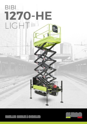 Scherenbühnen auf Raupen Almac Bibi 1270-HE 