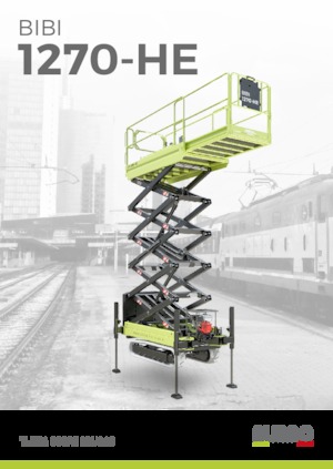 Scherenbühnen auf Raupen Almac Bibi 1270-HE 