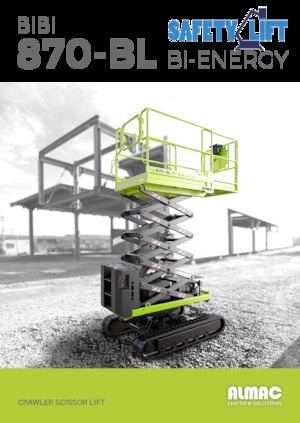Scherenbühnen auf Raupen Almac Bibi 870-BL 
