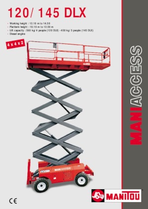 Scherenbühnen auf Rädern Manitou 120 DLX