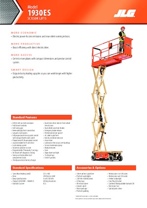 Scherenbühnen auf Rädern JLG 1930ES