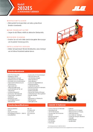 Scherenbühnen auf Rädern JLG 2032ES