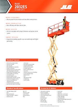 Scherenbühnen auf Rädern JLG 2032ES