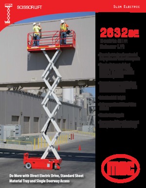 Scherenbühnen auf Rädern MEC 2632SE