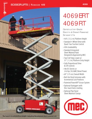 Scherenbühnen auf Rädern MEC 4069RT