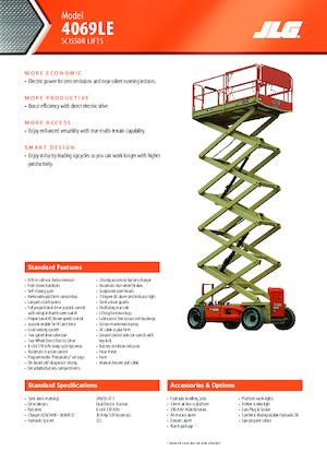 Scherenbühnen auf Rädern JLG 4069LE