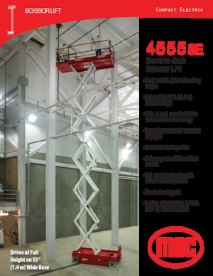 Scherenbühnen auf Rädern MEC 4555SE
