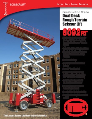 Scherenbühnen auf Rädern MEC 6092RT
