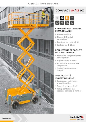 Scherenbühnen auf Rädern Haulotte Compact 10 DX