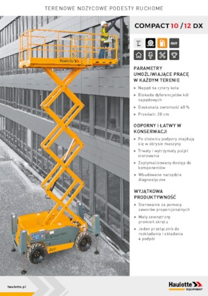 Scherenbühnen auf Rädern Haulotte Compact 10 DX