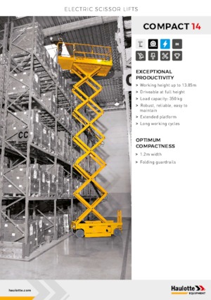 Scherenbühnen auf Rädern Haulotte Compact 14