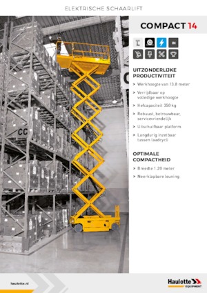 Scherenbühnen auf Rädern Haulotte Compact 14