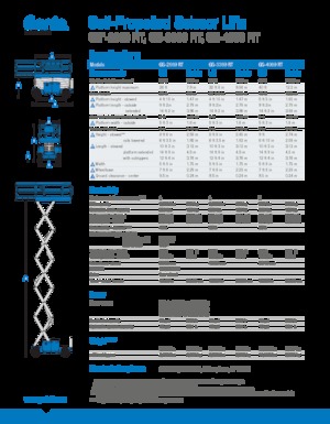 Scherenbühnen auf Rädern Genie GS-3369 RT