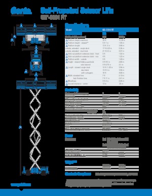 Scherenbühnen auf Rädern Genie GS-3384 RT