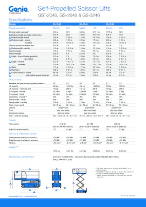 Scherenbühnen auf Rädern Genie GS-3246