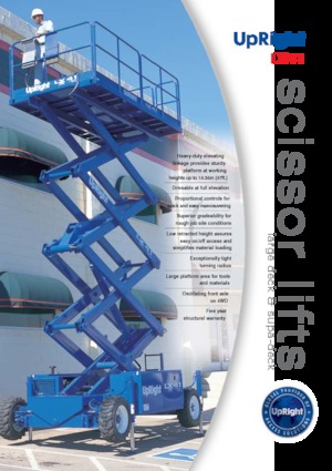 Scherenbühnen auf Rädern UpRight LX 41 BE SD