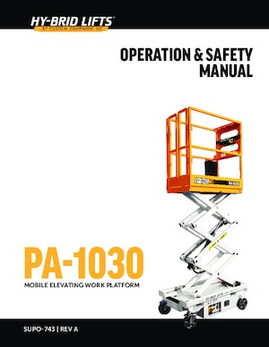 Scherenbühnen auf Rädern Custom Equipment PA-1030
