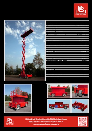 Scherenbühnen auf Rädern PB PB S225-24ES 4x4