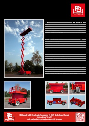 Scherenbühnen auf Rädern PB PB S225-24ES 4x4
