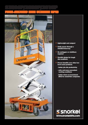 Scherenbühnen auf Rädern Snorkel S3010P