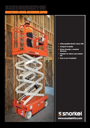 Scherenbühnen auf Rädern Snorkel S3215E