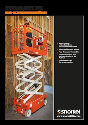 Scherenbühnen auf Rädern Snorkel S3215E
