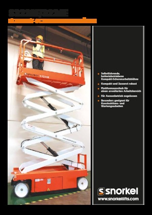 Scherenbühnen auf Rädern Snorkel S3226E