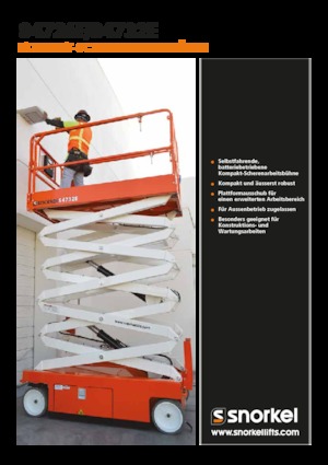 Scherenbühnen auf Rädern Snorkel S4732E