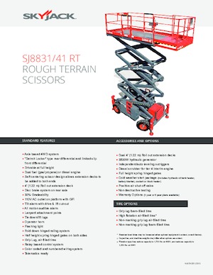 Scherenbühnen auf Rädern Skyjack SJ 8841