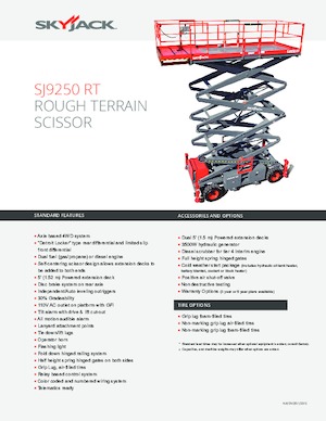 Scherenbühnen auf Rädern Skyjack SJ 9250