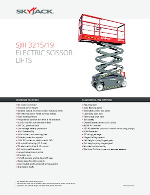 Scherenbühnen auf Rädern Skyjack SJ III 3219