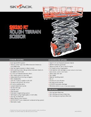 Scherenbühnen auf Rädern Skyjack SJ9250 RT