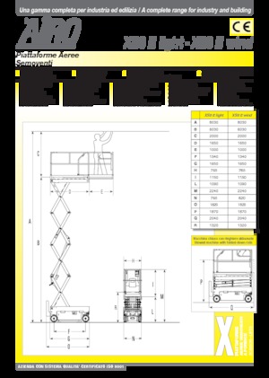 Scherenbühnen auf Rädern AIRO XS8 E Light
