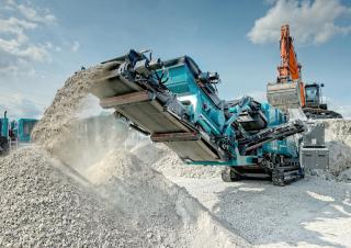 Bauschutt-Recyclinganlagen Powerscreen Trakpactor 260SR