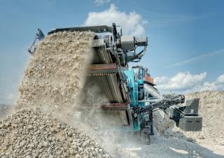 Bauschutt-Recyclinganlagen Powerscreen Trakpactor 260SR