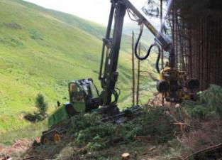 Forstmaschinen Forst-Vollernter John Deere 1270 E IT4