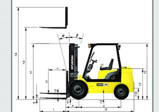 Hyundai 18D-7E Abmessungen und Größe