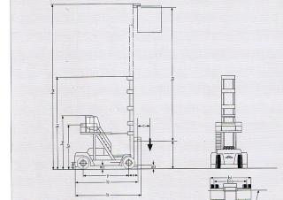Linde C 80/7 Abmessungen und Größe